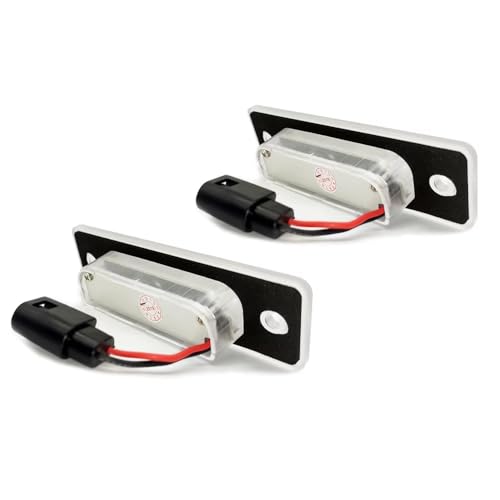Lámpara LED blanca para placa matrícula de coche en viajes nocturnos E34 E32 2