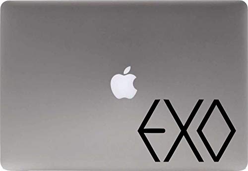 Exo Logo Version 1 Vinyl Decal Sticker for Computer MacBook Laptop Ipad Electronics Home Window Custom Walls Cars Trucks Motorcycle Automobile and More (Black)