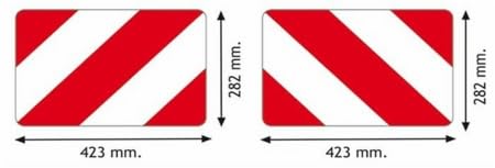 AMA Pannelli Segnalazione 42x28 cm per Convogli Agricoli Francia/Germania
