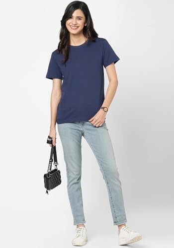 Image of Wear Your Opinion Women's S to 5XL Plain Solid 100% Cotton Unisex Boyfriend Fit T-Shirt (Design: Solid)