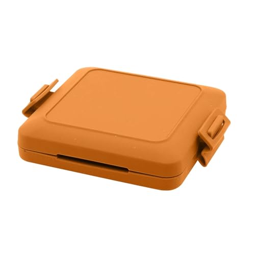 cfpqv Sandwichera para microondas Munchy, tostadora para microondas, tostadora para microondas, tostadora con bandas de silicona ajustables, sin electricidad, (naranja, A)