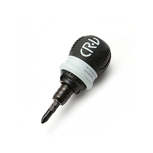 Ratchet Screwdriver Set Double Headed Phillips Flat Screwdriver Mini Tools Chrome Vanadium Steel Repairing Tool, Grey #TOP2