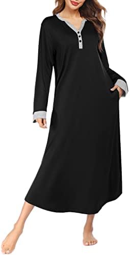 Ekouaer Women's Long Thermal Underwear Fleece Lined Winter Base Layering Set