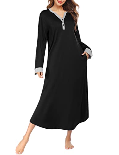 Ekouaer Women's Long Thermal Underwear Fleece Lined Winter Base Layering Set