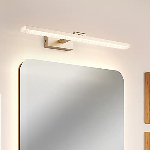 Luminaire intérieur noir mat LED pour miroir, applique de salle de bain au design épuré