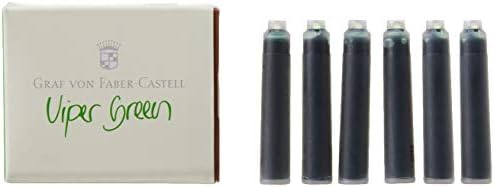 Graf von Faber-Castell 6 Ink cartridges: Viper Green