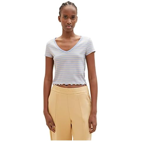TOM TAILOR Denim Women's Ribbed T-Shirt Cover