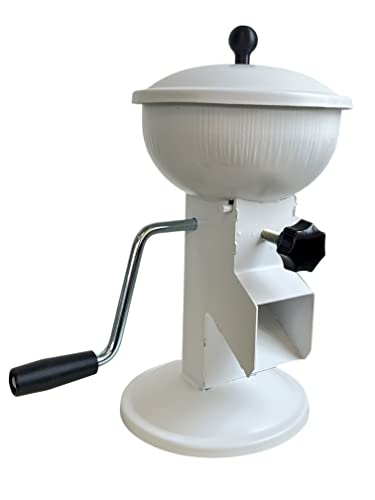 Uzman Casse-noisette en blanc avec manivelle et design élégant - Fonctionnement manuel confortable