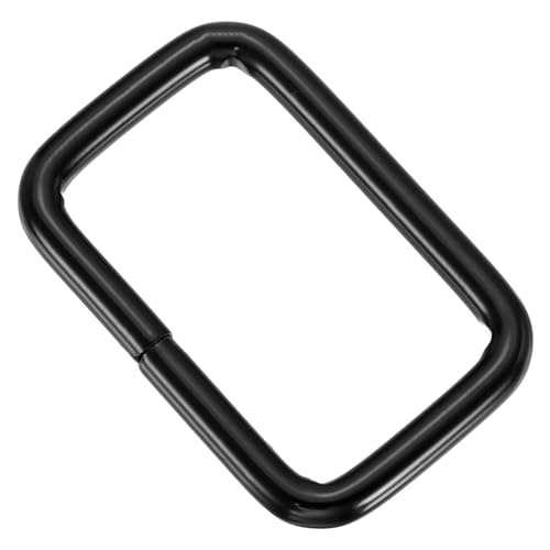 Anneaux rectangulaires en métal 3,8x1,9cm boucle de sac à main et sangle x30