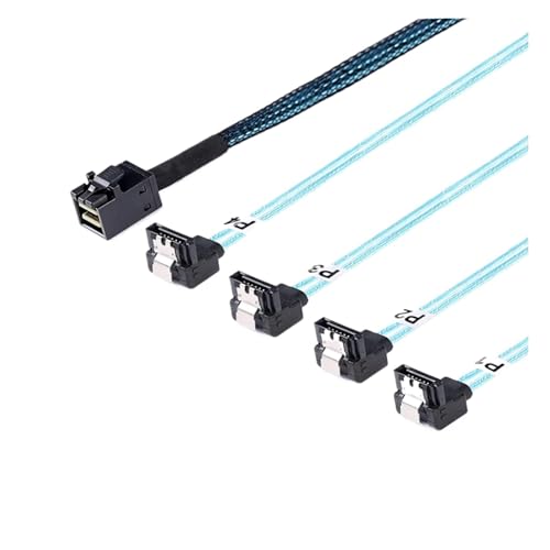 Cable interno S*A*S HD SFF-8643 a 4X SATA 7pin 1.0M miniatura 4