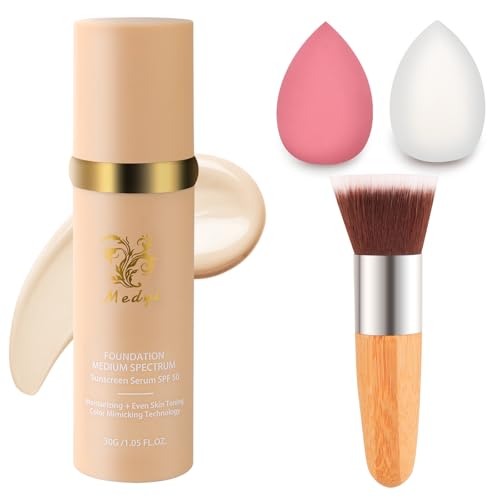Foundation Medium 4-in-1 Color-Shifting Spectrum Foundation Concealer, Long-Lasting, Skincare, Suitable