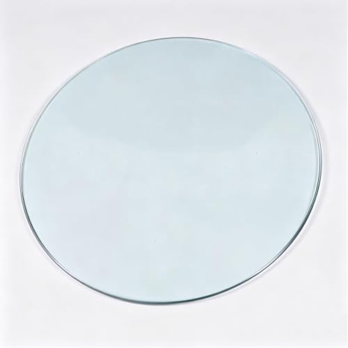 Plateau en verre biseauté épais haut de gamme rond 50cm poli pour meuble