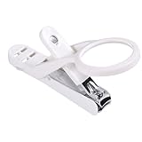 Nail Clippers with Magnifier for Seniors, Stainless Steel Nail Trimmer, Traveling Toe Nail Cutter Fingernail Styling Tools, Nail Cutting Clippers for Elderly