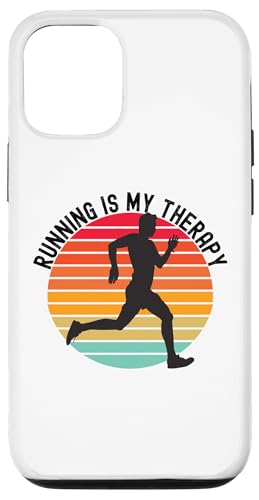 Running is My Therapy �W���K�[ �����j���O ���g���T���Z�b�g �X�}�z�P�[�X iPhone 12/12 Pro �p