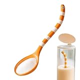 Stirring Spoons, Cute Eel-Shaped Dining Utensils, Stainless Steel Ice Tea Spoons for Home Kitchen Bar Restaurant Travel Birthday Party Holiday Gathering and Everyday Food Preparation