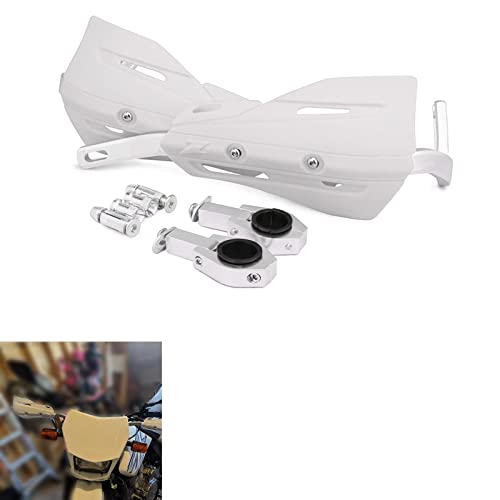 Jfg Racing Dirt Bike Handguards,Motorcycle 7/8'' And 1 1/8'' Hand Guards Aluminum Universal For Dirt Pit Bike Mx Motocross Supermoto Racing Atv Quad Kayo - White #TOP3