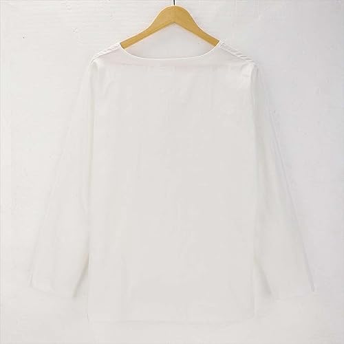 Linen Shirts for Men 3/4 Sleeve V Neck Pullover Henley Shirts Summer Solid Loose Fit Yoga Vocation Beach Shirts Tunic3