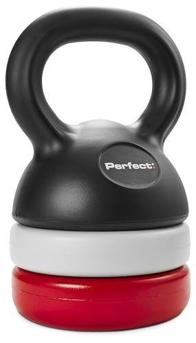 Perfect Kettlebell Ajustable avec 7 Options de Poids (1,4 à 5,4 kg), Poignée Ergonomique, Base Plate pour Stabilité et Rangement, Idéal pour Entraînement à la Maison – Image 3