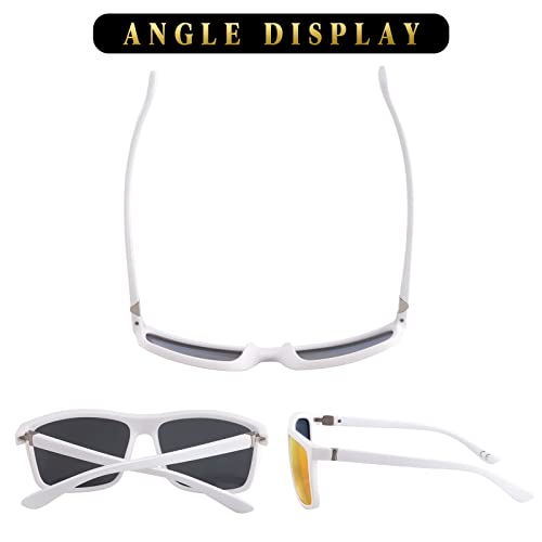 Image of Men's Sports Polarized Sunglasses Square Frame Glasses NP1007