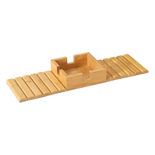 Mesa de sofá con reposabrazos, bandeja organizadora antideslizante para sofá, estante para reposabrazos con grano de madera, soporte para ahorrar espacio, almacenamiento compacto, práctica mesa