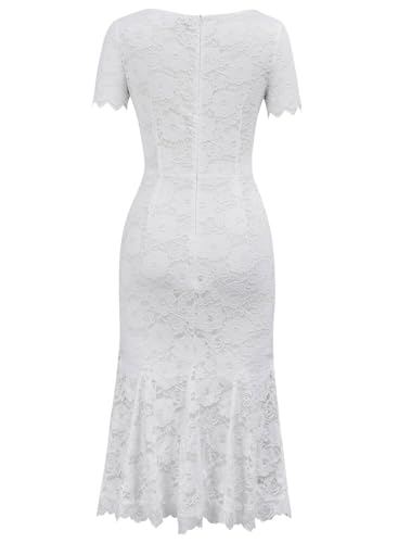 Women's Vintage Lace Wedding Guest Formal Cocktail Dresses2