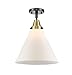 Innovations 447-1C-BAB-G41-L One Light Flush Mount from Franklin Restoration Collection, Brass