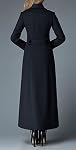 Manteau extra-long en cachemire, noir, taille US 4