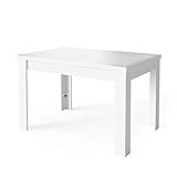  Vicco Esstisch Esszimmertisch Küchentisch ausziehbar 120-160x80cm Tisch (Weiß)