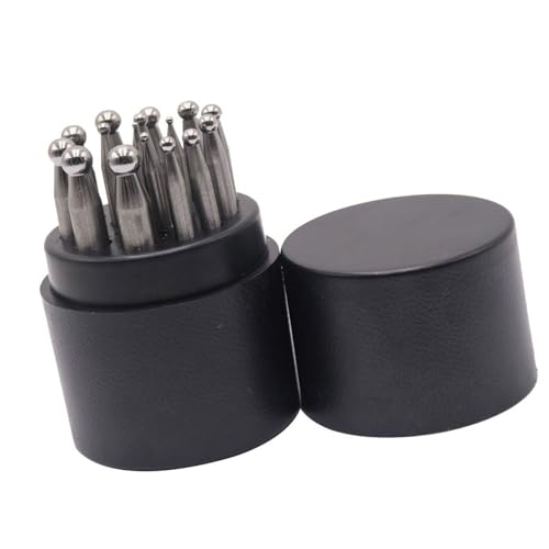 Estampage de bijoux précis grâce au lot de 17 poinçons en acier pour motifs cloches