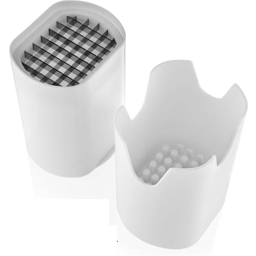 Cortadora manual para papas fritas blanca miniatura 2