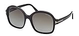 Tom Ford Lunettes de Soleil HANLEY FT 1034 Shiny Black/Dark Grey Shaded 57/21/140 femme