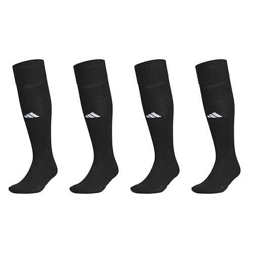adidas Unisex Rivalry Soccer Socks (4-Pack) Over-the-Calf Athletic Fit for Men & Women