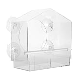 Acrylic material, more durable, transparent material, easy to observe birds and food allowance.