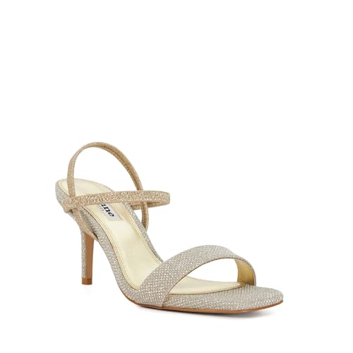 Dune London Women's METHODICAL Heeled Sandal, Gold, 7