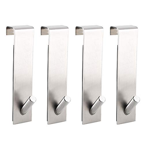 HO2NLE 4Pcs Ganchos Puerta Colgador Dormitorio Sin
