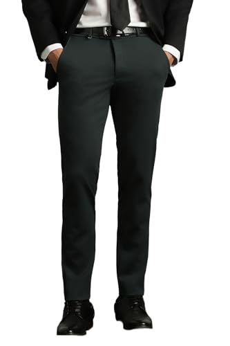 Image of Van Heusen Men Mid Rise Move Labs Knitted Premium Trousers | 360 Degree Stretch| Auto-Flex Waist Band |Wrinkle Free