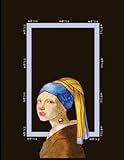 Photo Gallery nightowl doodles artistic soft cover, college ruled notebook of "the girl in the pearl earring" painting Photo Gallery nightowl doodles artistic soft cover, college ruled notebook of "the girl in the pearl earring" painting