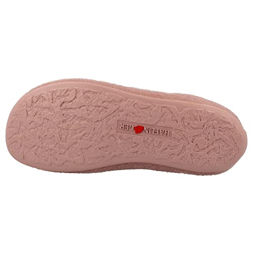 Image of HAFLINGER Fafalline Wool Felt Butterfly Motif Womens Slip On Mule Slippers Unisex