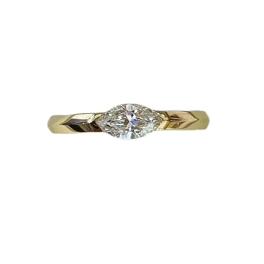 2 Ct Marquise Cut Simple Engagement Ring