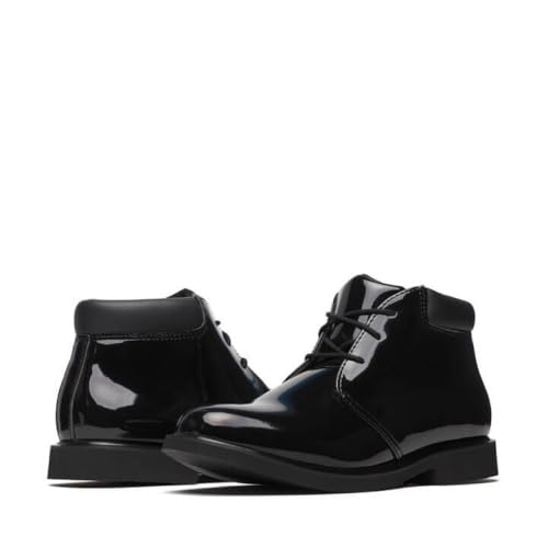 Image of Thorogood Uniform Classics Poromeric Chukka Dress Boots for Men and Women - Ultra-Lightweight with High-Shine Upper and Slip-Resistant Non-Marking Blown Rubber Outsole