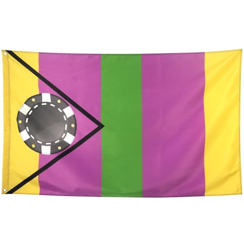 ZKflager Gambling Pride Flag Funny Cool Flags Meme Flags Banner 3X5 Ft College Dorm Room Guys Man Cave Frat Bedroom Wall Indoor Outdoor