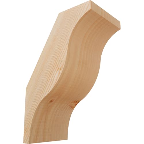 Ekena Millwork BRC06X08X12FST00SDF 5 1/2"W x 8"D x 12"H Funston Smooth Knee Brace, Douglas Fir