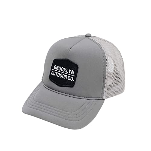 BROOKLYN OUTDOOR COMPANY (BOC) �u���b�N�����A�E�g�h�A�J���p�j�[ �g���b�J�[�n�b�g NY�� �L�����v �A�E�g�h�A �X�q �L���b�v (�O���[)