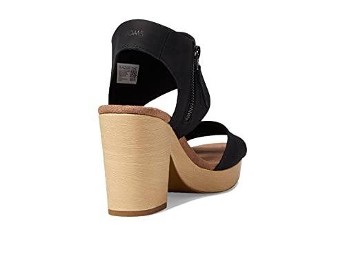 Image of TOMS Majorca Platform Black 8 B (M)