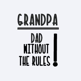 Autocollant humour Dad Without The Rules sticker vinyle voiture 11x14