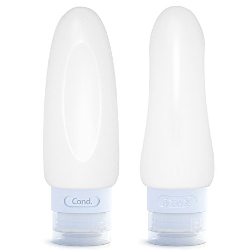 Leak Proof Travel Bottles - Travel Containers For Travel Size Toiletries With Tsa Quart Bag (4 Piece Travel Bottle Set, White/Blue/Green/Orange - 3 Oz) #TOP3