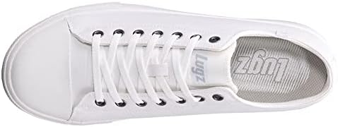 Lugz Men's Stagger Lo LX Sneaker, White/Glacier, 8.5 | Image 3