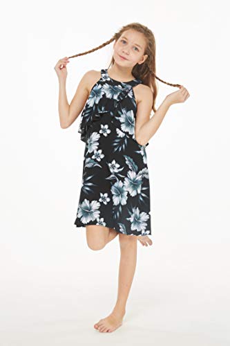 Image of Hawaii Hangover Family Matching Hawaiian Clothes, Midnight Bloom | Family matching Hawaiian outfits, Midnight Bloom, lightweight rayon, machine washable, tropical floral print, luaus, cruises