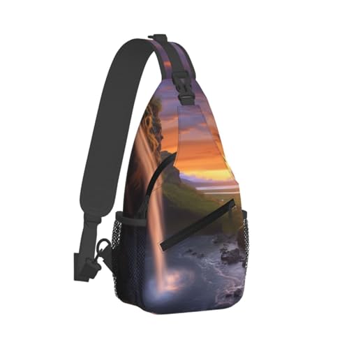 Bolso cruzado deportivo compacto negro para adultos miniatura 2