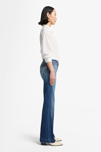 7 For All Mankind Women's Slim Illusion Dojo Wide Leg Trouser Jeans 30"3